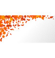autumn leaf fall pattern autumanl falling leaves vector image