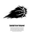background abstract basketball ball from blots vector image